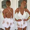 Holiday Summer Ladies Sexy V-Neck Sleeveless Jumpsuit Women Backless Bodycon Party Playsuit Fashion CasualJumpsuit Romper 2