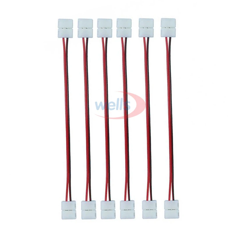100 шт. 2pin 3pin 4pin 5pin разъем двойной кабель для 3528 5050 WS2811 WS2812B RGB RGBW светодиодный