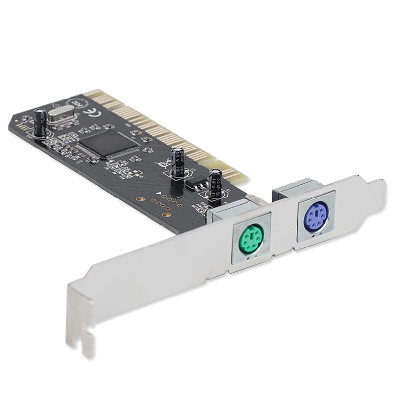 2 порта Ps2 Ps/2 Pci карта+ низкопрофильный кронштейн Pci Ps2 карта для ПК без Usb