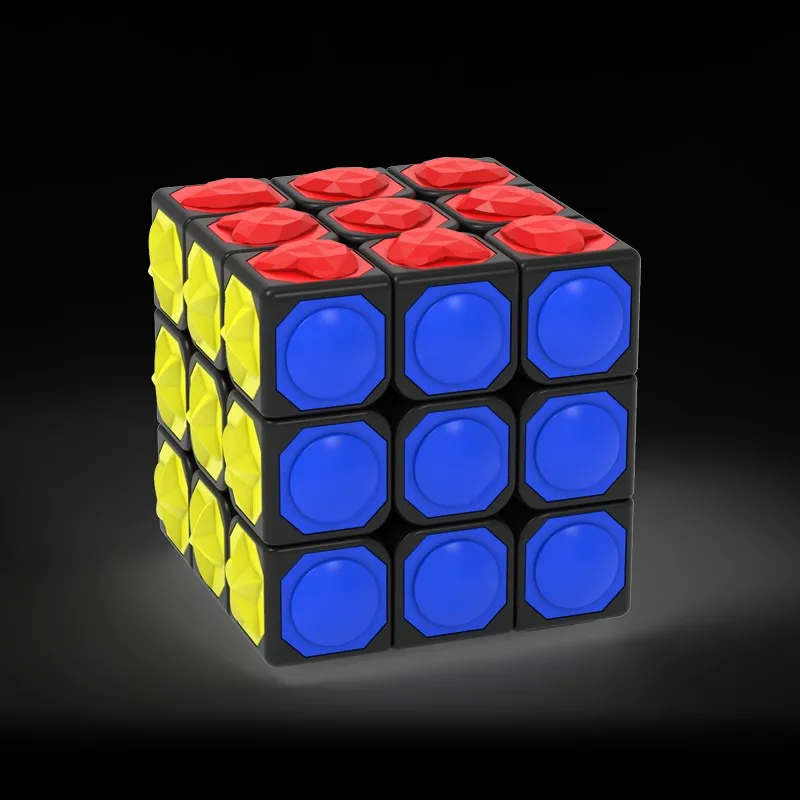 Sensível ao Toque para Pessoas Quebra-cabeça com 3x3x3 Yongjun-cubo Mágico Cegas yj 7 Cubos mágicos