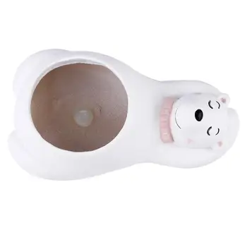 

Plant Holder Polar Bear Shape Indoor Out Door Flower Pot For Garden Balcony