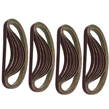 

10pcs/Set Sanding Belts 330x10mm Wood Metal Polishing Woodworking Sandpaper 60-800 Grit Rotary Machine Abrasive Tool