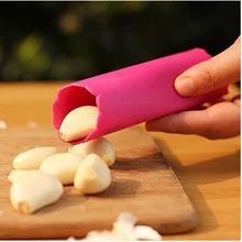 Herramienta de cocina casera práctica, pelador de ajos de silicona mágica, fácil de pelar