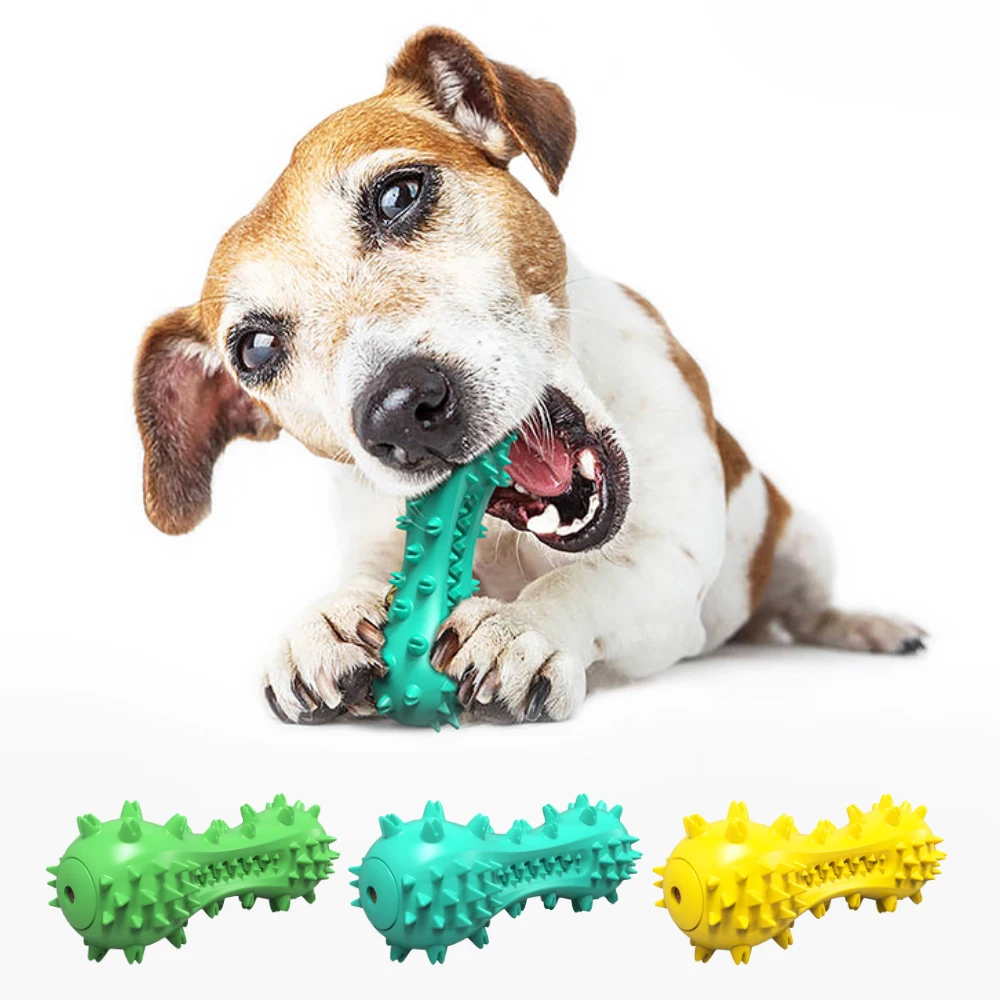 

Dog Toys Molar Bite Rubber Rods Chew Toys Cleaning Non-toxic TPR Soft Dog Toothbrush For Small Medium Large Dog Supplies