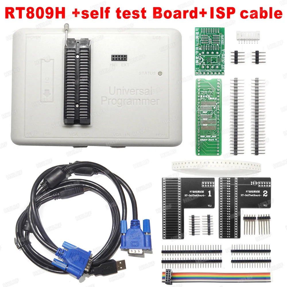 RT809H Универсальный программатор + 16 элементов NAND Flahs EMMC USB PLCC IC тестовый зажим