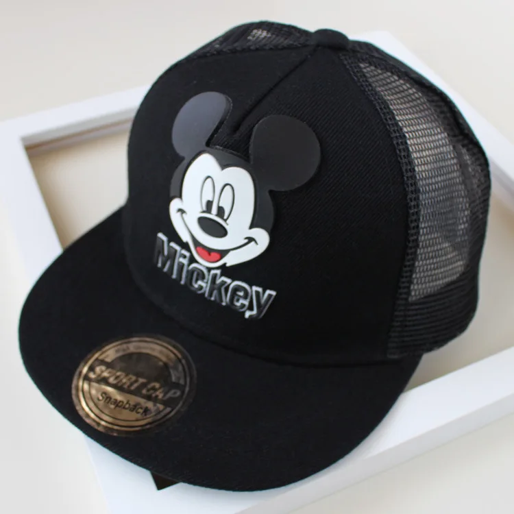 С Микки Маусом Минни детская бейсболка дети Snapback кепки от солнца Шапки Back To школьная шляпа, мостового проветрить регулируемая бейсболка