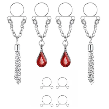 

Step Expert Group Combine Hang Circle False Milk Ring Suit Stainless Steel Drip Zirconium Stone Puncture Ornaments