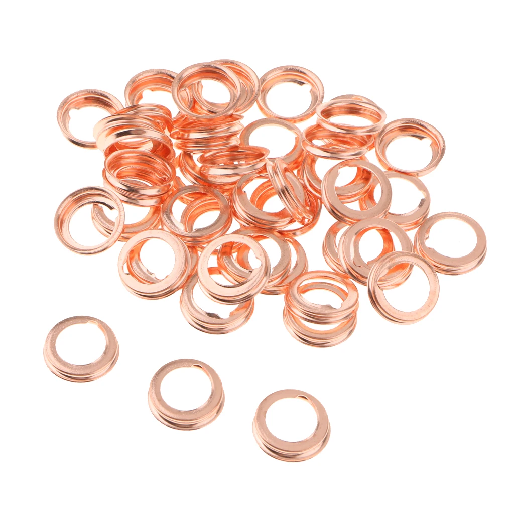 50x M12 Metal Copper Oil Drain Plug Gasket Washer Fits  1026JA00A