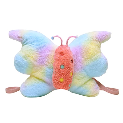 Rainbow Color Мультяшные радужные детские школьные рюкзаки для девочек, рюкзак для девочек, мягкая плюшевая Детская сумка, милые маленькие сумки для книг для девочек, новинка - Цвет: Rainbow Color