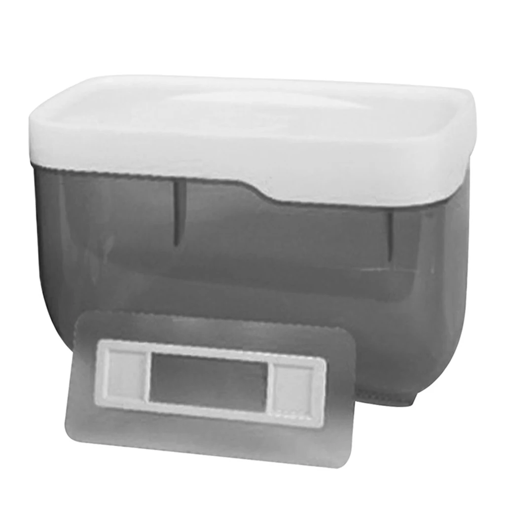 Self-adhesive Tissue Box Bathroom Toilet Paper Holder Dispenser Phone Holder