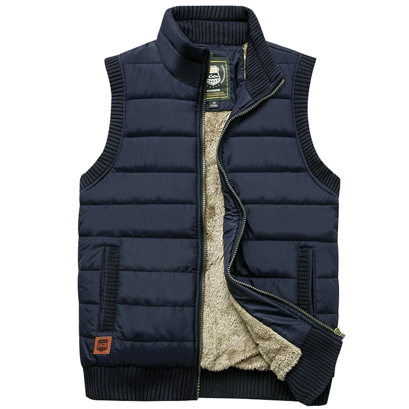 Nuovo Marchio Mens Gilet Senza Maniche Giacca Casual Allentato Caldo Uomini Gilet Fotografo Reporter Gilet Multi-Tasca Cappotti M-5Xl