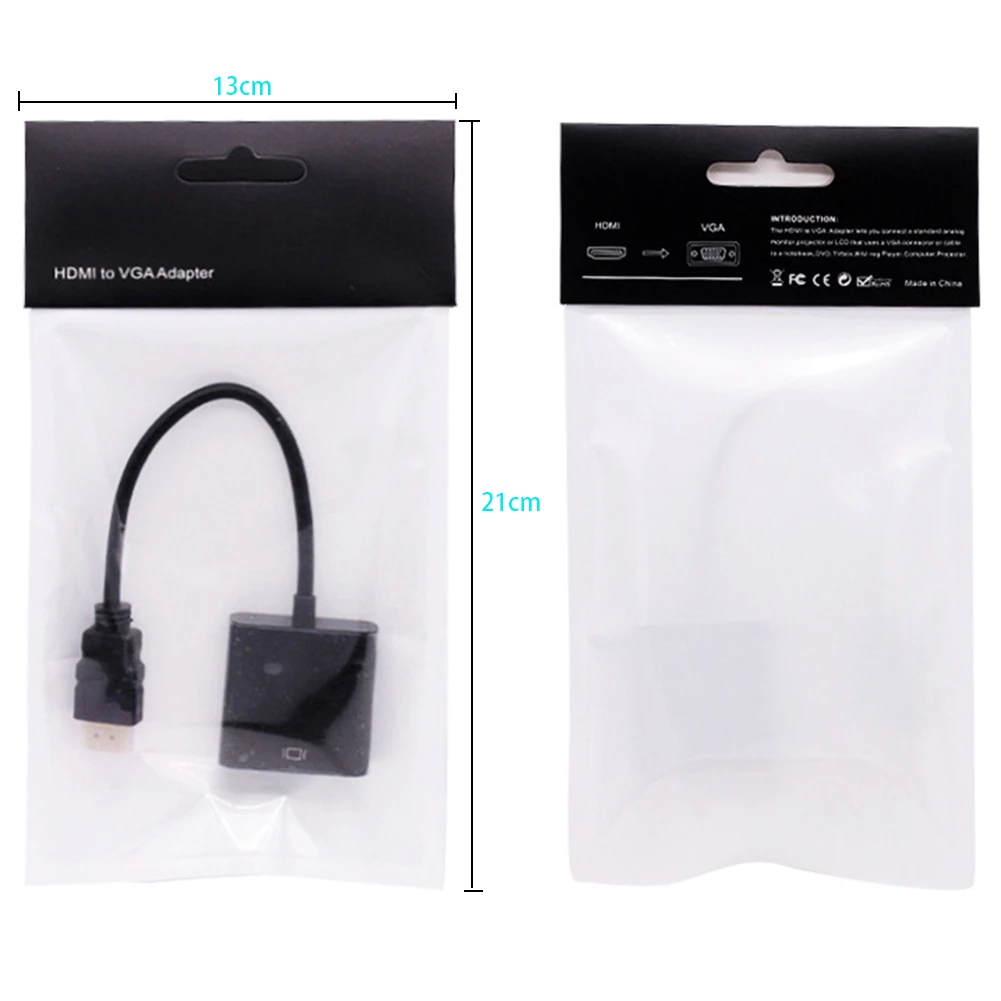 HDMI к VGA HD адаптер видео кабель Поддержка HDCP 1,0/1,1/1,2 для компьютера и проектора