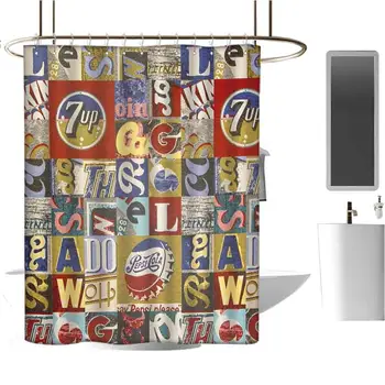 

Extra Long Shower Curtain Bath Room Decoration Fabric Shower Curtain Tropical