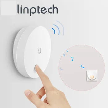 

Linptech Wireless Doorbell Self-Powered Transmitter Waterproof Home Receivers large Range Electricity Ring tone mihome