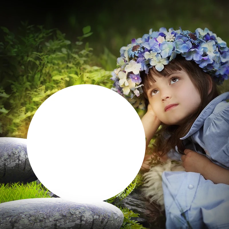 Современный светодиодный RGB светильник в виде шара украшение с дистанционным