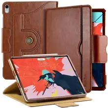 Чехол EasyAcc для iPad Pro 12,9 вращающийся на 360 градусов/ слоты для карт из искусственной кожи, с автоматическим пробуждением/сном, прочный Чехол