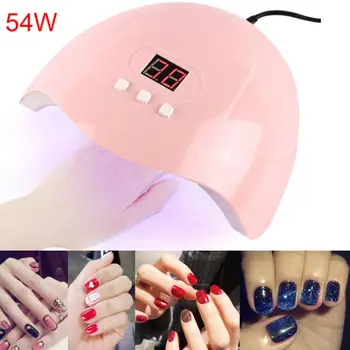 

2020 HOT Nail Dryer 54WUV LED Lamp Nail Dryer LCD Display Ice Lamp Manicure Gel Nail Lamp Drying Lamp For Gel Nail Art Drying