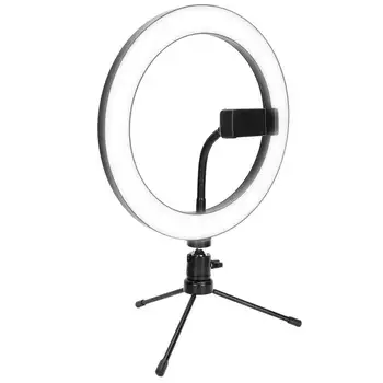 

LED Tripod Light Dimmable Live Streaming Selfie Fill Light for Makeup Studio Photography Video