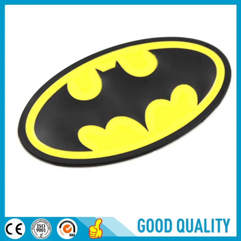 Классический 3d стикер эллипс Бэтмен гобо символ из сплава металлов|Наклейки для