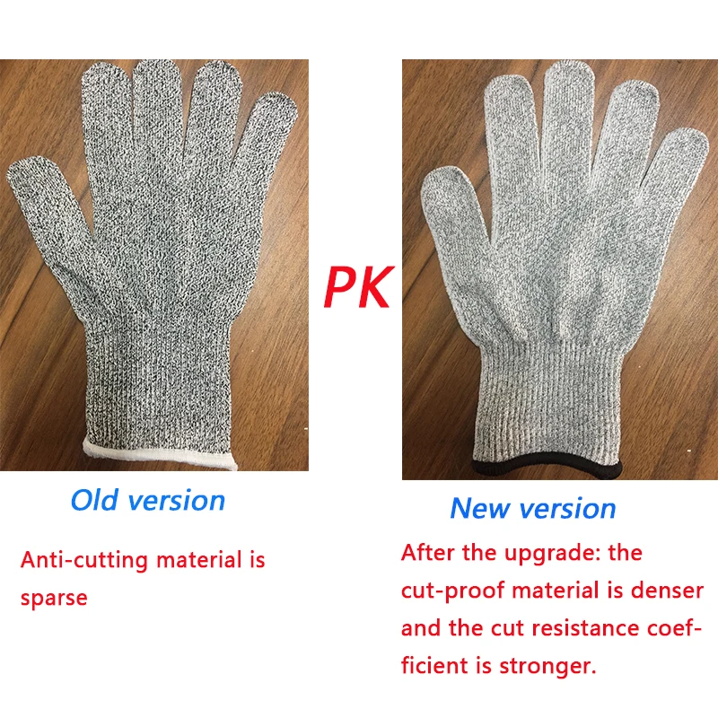 Анти-вырезать перчатки рабочие перчатки безопасности человек порезов Кухня Мясник cut тепла Stab устойчивы своих рук перчатки прочный