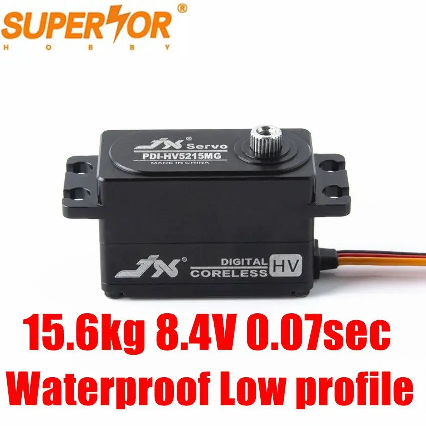 PDI HV5215MG JX 15 6 кг 8 4 в 1/10 сек без сердечника короткий водонепроницаемый сервопривод
