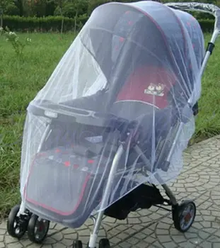 

1pcs Infants Baby Whtie Stroller Pushchair Cart Mosquito Insect Net Safe Mesh Buggy Crib Netting