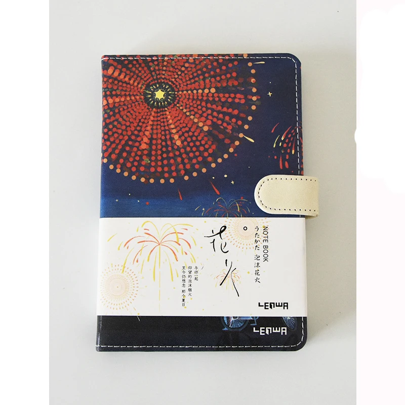 A5 блокнот бумажный планировщик Bullet Journal Agenda школьный дневник записная книжка пена огненная магнитная пряжка ПУ креативная ручная книга - Цвет: D