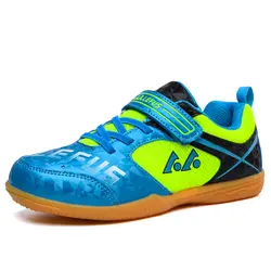 Детская обувь для бадминтона; оригинальная теннисная обувь для мальчиков и девочек; профессиональные спортивные кроссовки; синие детские