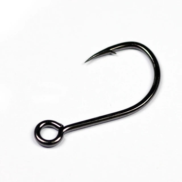 20pcs for Fishing Lure Spare Hook Single Fish Lure Hooks Inline Hook Big Eye  Size 1/ 2/ 4/ 6/ 8 Sharp High Carbon Steel - AliExpress