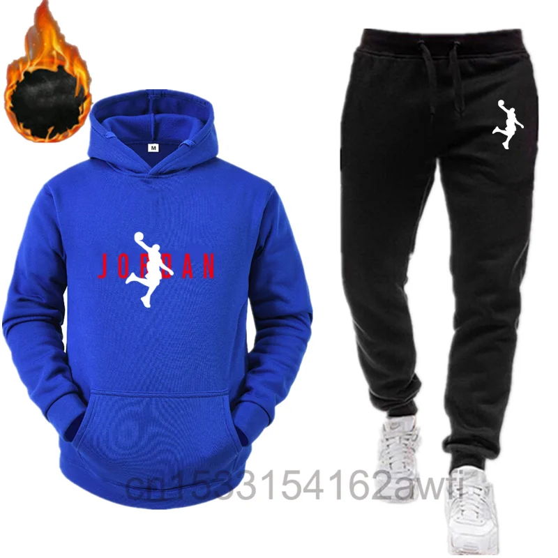 

Tracksuit Men's Hoodie suit fashion brand print autumn casual sports suit men's suit sports two piece Men Clothes Sportswear Set