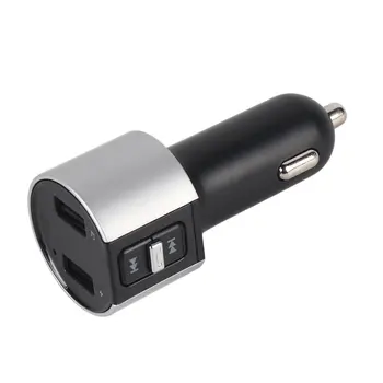 

Multifunctional Car USB Bluetooth FM Transmitter MP3 Player Wireless Radio Adapter Dual Port Charger Cigarette Lighter Socket