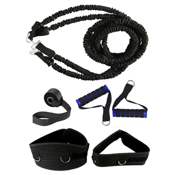 Waist Resistance Band Kit Gym Workout Stretching Strap Leg Training Belt Set Multi function Equipment