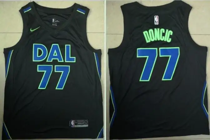 dal A+++ Качественная мужская одежда для взрослых#41 Dirk Nowitzki 77 Luka Doncic Jersey Dallas - Цвет: for men