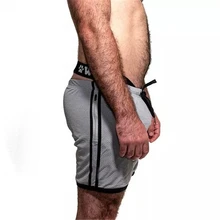 Новые мужские летние спортивные шорты для фитнеса, модные компрессионные быстросохнущие спортивные шорты для бодибилдинга, бегунов, тонкие спортивные шорты