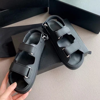 

2020 Women's Beach Velcro Sandals, Open Toe Shoes, Women's Flats, Women's Brand Sandals, Women's Summer Shoes
