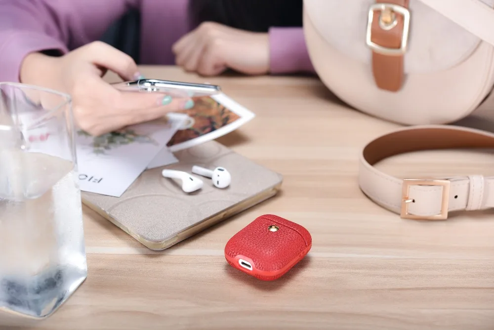 Чехол из натуральной кожи для Apple AirPods, беспроводные наушники, чехол для Air Pods 1 2, чехол для наушников, зарядная коробка, чехол