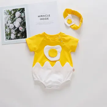 

Newborn Baby Rompers Super cute egg Kids Clothes boys Girl Jumpsuits Roupas De Bebe Infantil Baby Sport Clothing