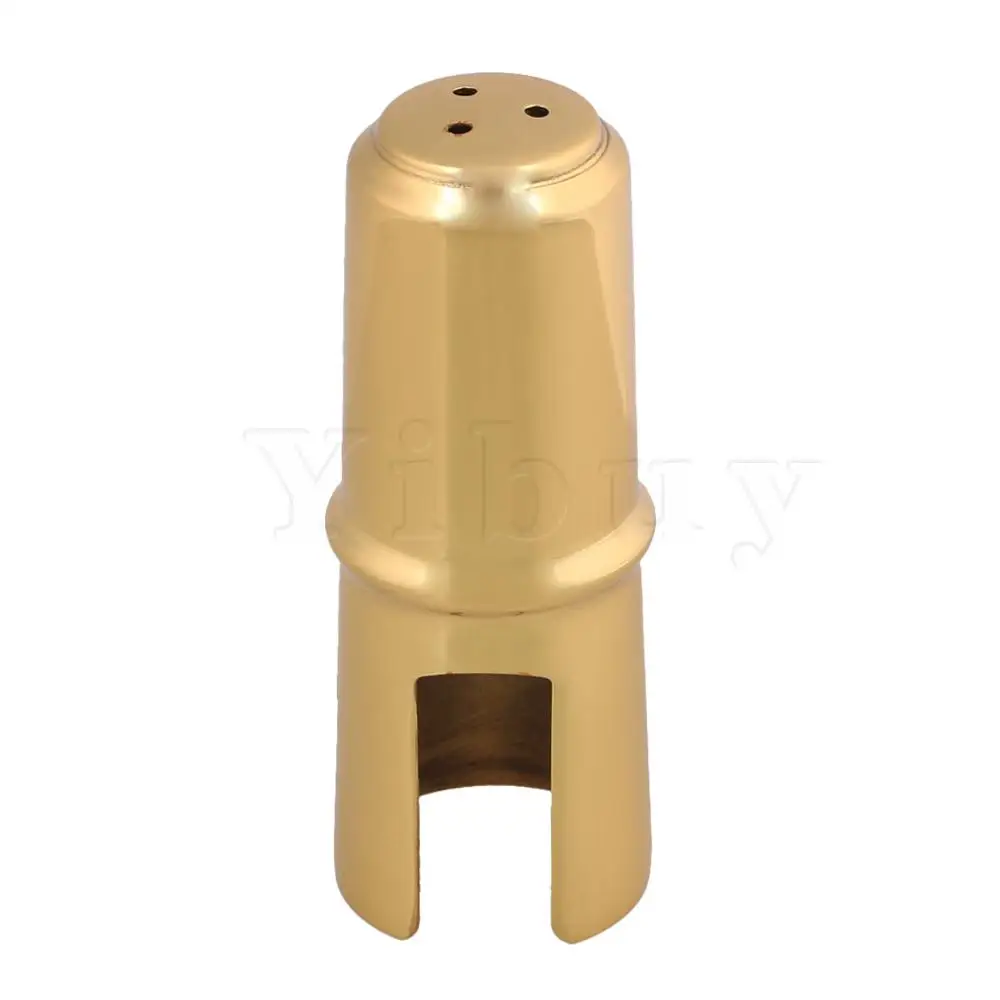 Yibuy 7 # золотой B плоский мундштук для саксофона тенора с мундштуком + квадратной