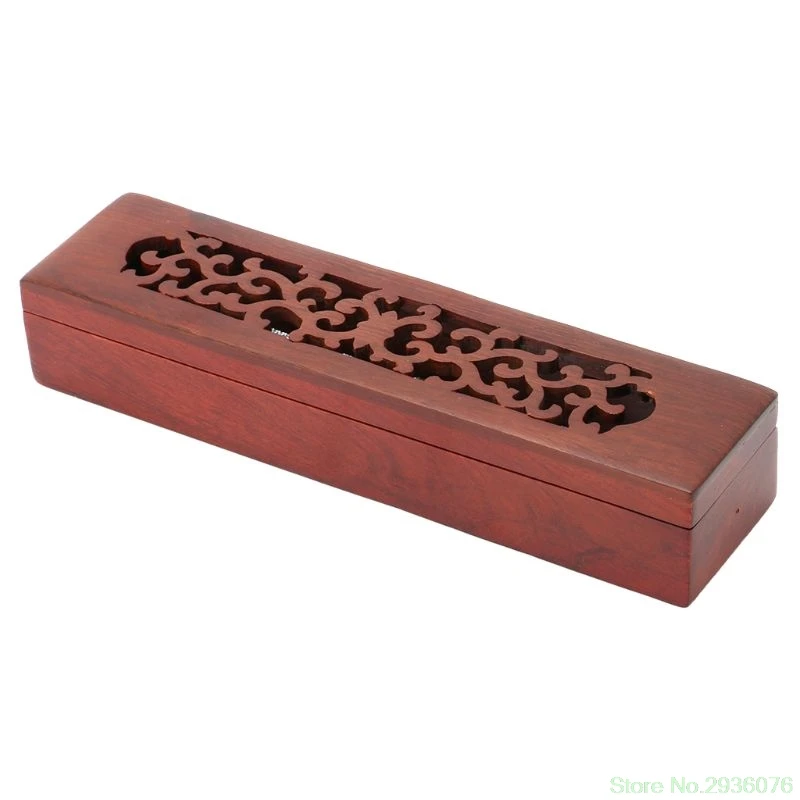 02 Винтажная палисандр подставка для ароматических палочек Joss Burner Box чехол с огнеупорным хлопком 72XF - Цвет: 02