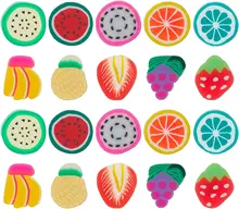 

300Pcs 10 Styles Fruit Resin Clay Cabochons Handmade Polymer Cabochon Flatback Colorful Beads Strawberry Watermelon Slices