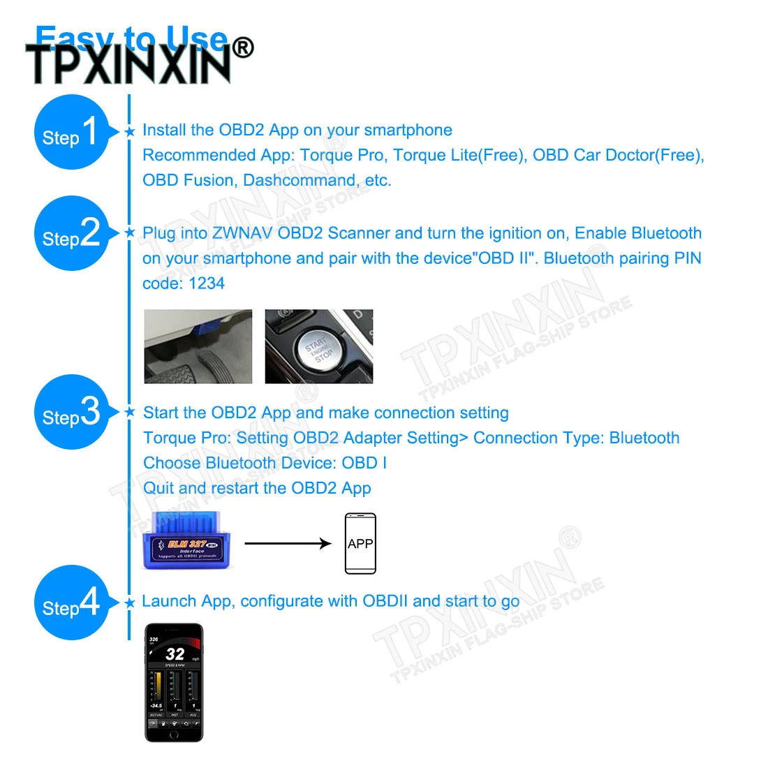 ELM327 Mini V2.1 Bluetooth OBD2 Car Diagnostic Tool For Android/Windows obd2 scanner,obd code reader,system diagnostic tool
