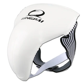 

New Adult Male Female PU Leather TKD Groin Guard Protector Crotch Protective Guard Jockstrap Supporter Athletic Cup Protection