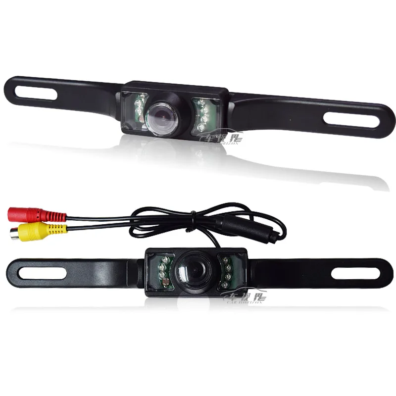 

On Board Camera Rearview System Hole Punched Infrared Light Night Vision on Board Camera License Plate Frame Webcam