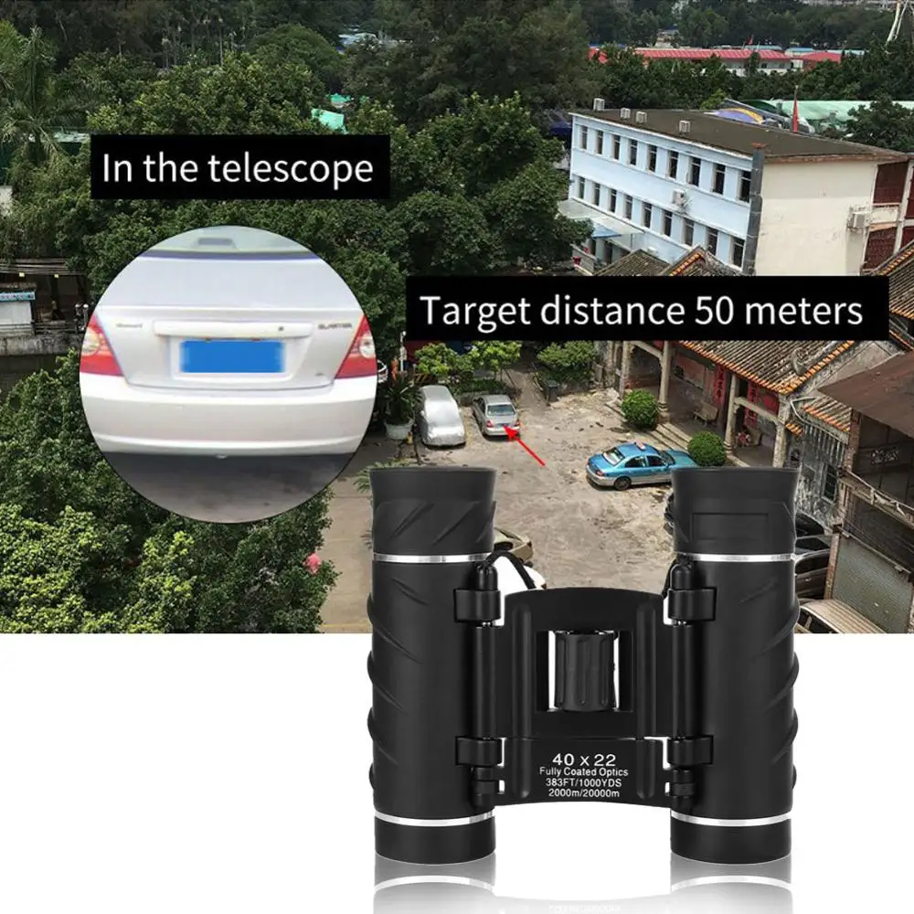 

Binoculars Telescope 40x22 HD Binoculars 2000M Long Range Folding Mini Telescope For Hunting Sports Outdoor Camping Travel