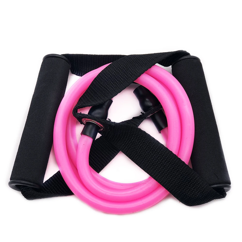 120 см эластичные резинки для йоги, тянущиеся веревки для фитнеса, тренировки, спортивные резинки для йоги, растяжимый тянущийся канат, расширитель резинки, резинка S - Цвет: Розовый