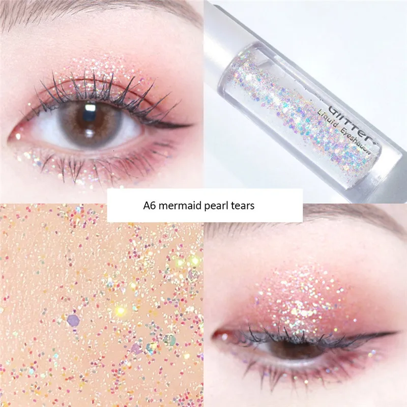 Жидкие тени для век с блестками мерцающие тени для век стойкий металлический пигмент подводка для глаз карандаш Косметика Макияж