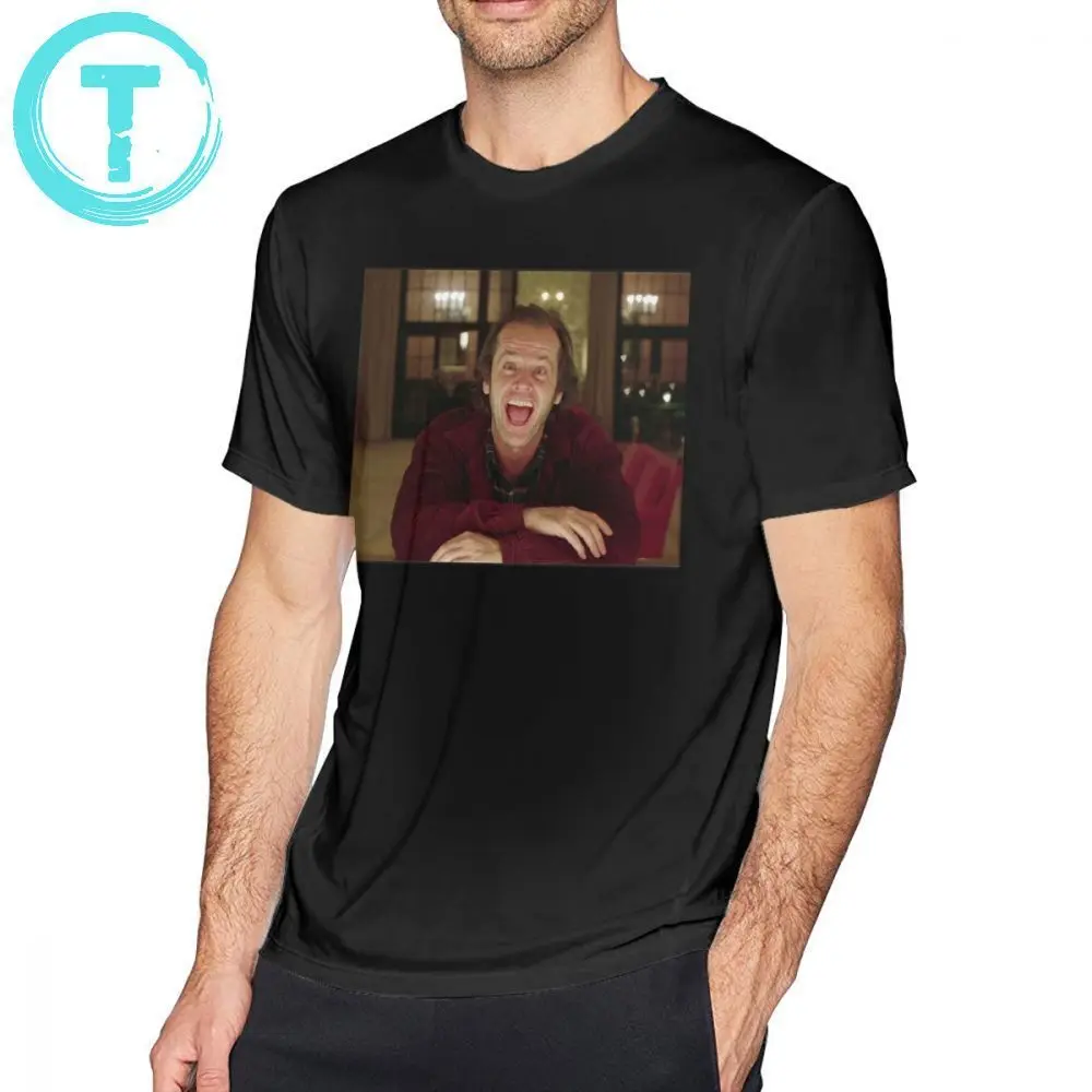 

Horror T Shirt Jack Nicholson The Shining Still - Stanley Kubrick Movie T-Shirt Classic Cotton Tee Shirt Male Plus size Tshirt