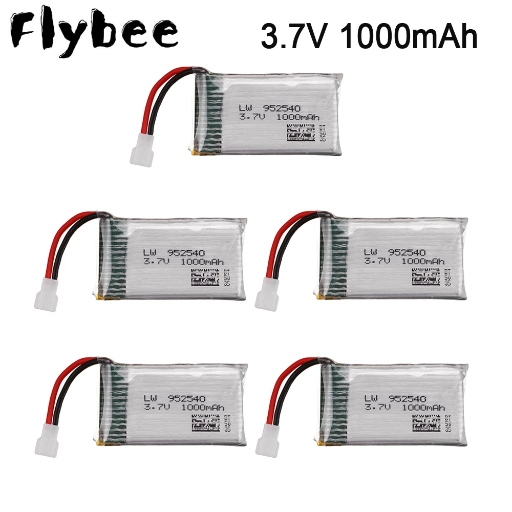 Обновленный Аккумулятор 3 7 в 1000 мАч 25C Li-PO 952540 для Syma X5 X5C X5C-1 X5S X5SW X5SC V931 H5C CX-30