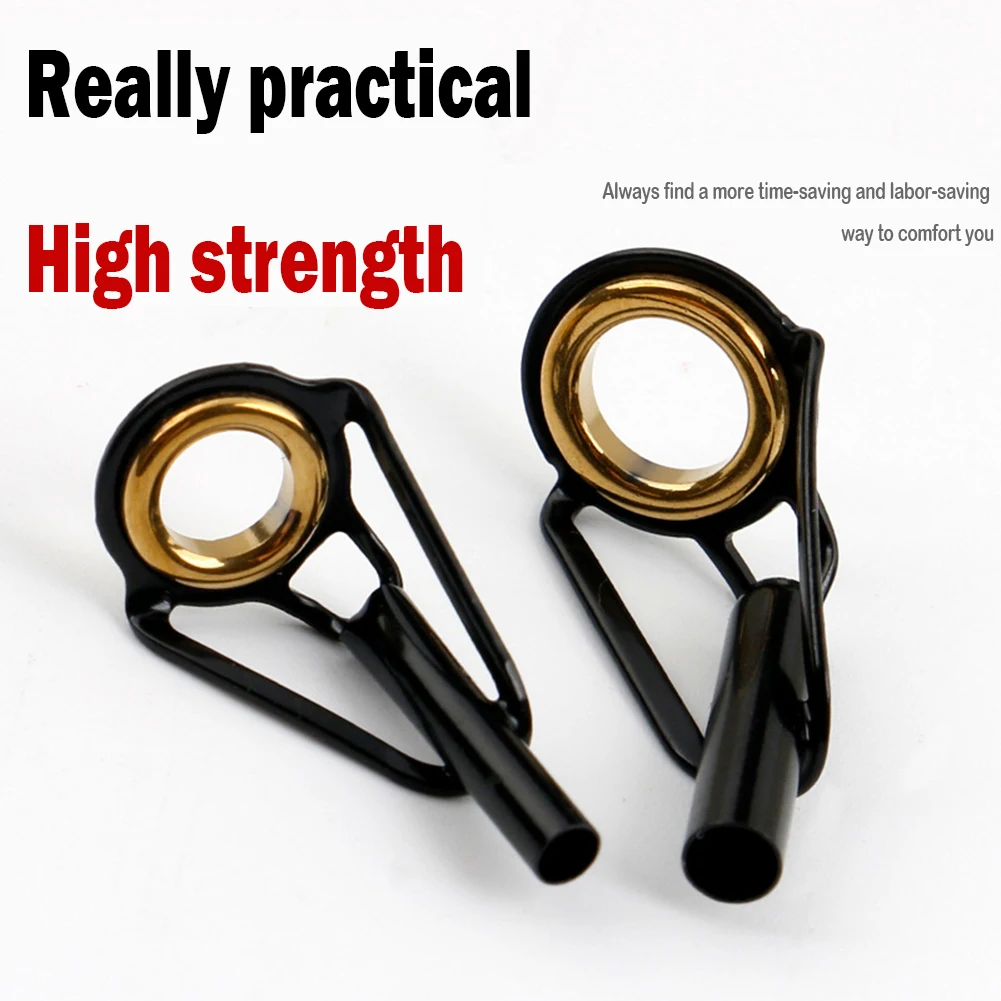 Fishing Rod Guide Repair Kit Stainless Steel Fishing Top Rod Guide Ring DIY 1.5mm/1.6mm/1.7mm/1.8mm Tackle Accessories
