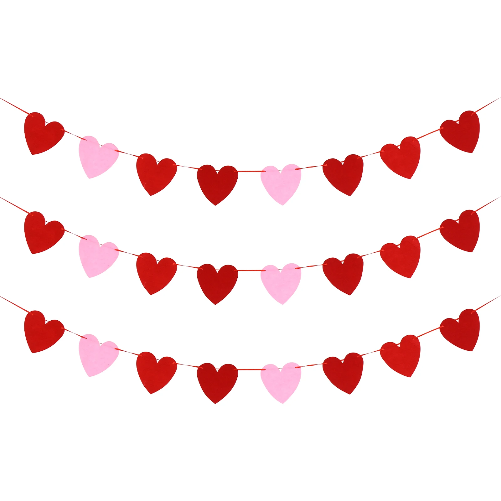 3 Festival amor guirnaldas de corazones colgante de fiesta guirnaldas de fiesta del Día de San guirnaldas colgantes decoración de la boda|Decoraciones DIY de fiestas| - AliExpress